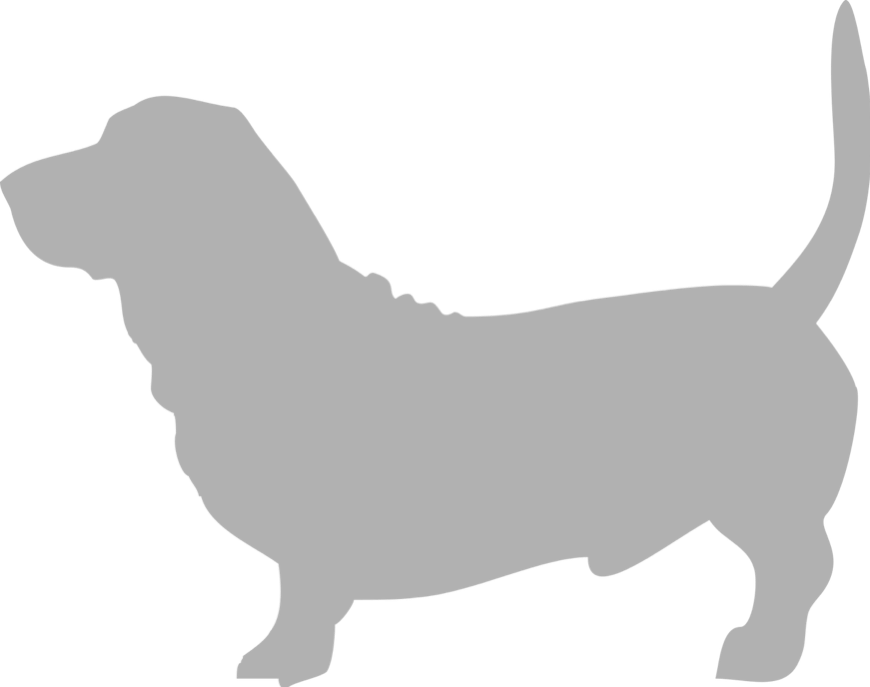 Grey dog icon